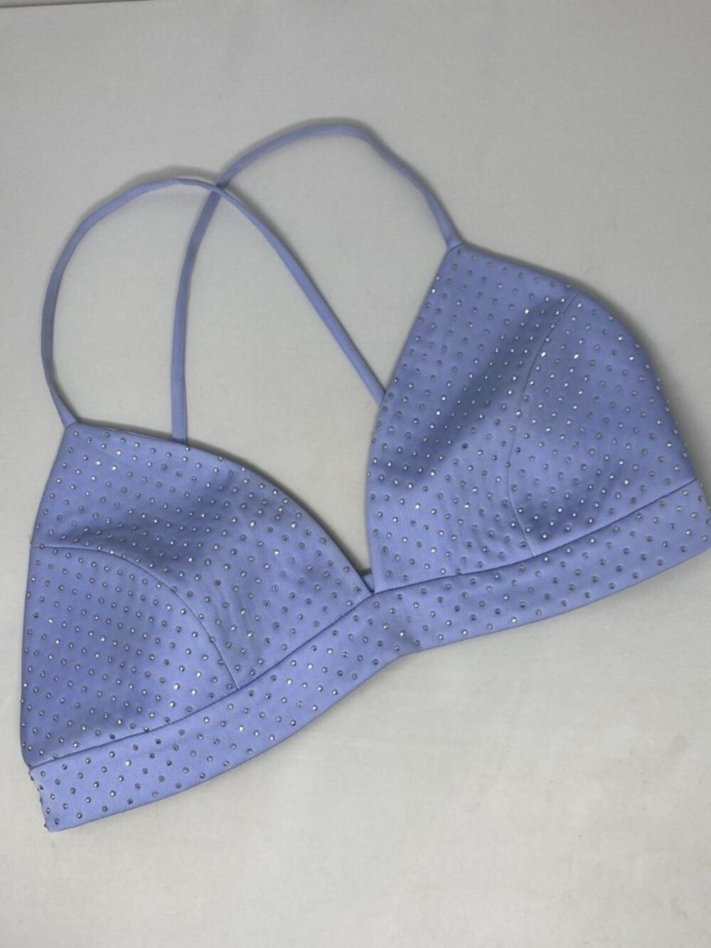 Nadine Merabi Kira Blue Studded Top Medium